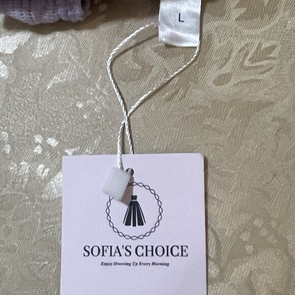 Sofia's Choice Criss-Cross halter Top - Large - elegant Lavendar - NWT - Picture 6 of 6